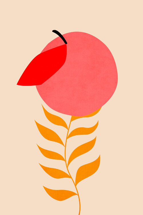Kubistika Plakát, Obraz - Little Peach, Kubistika, 26.7 × 40 cm