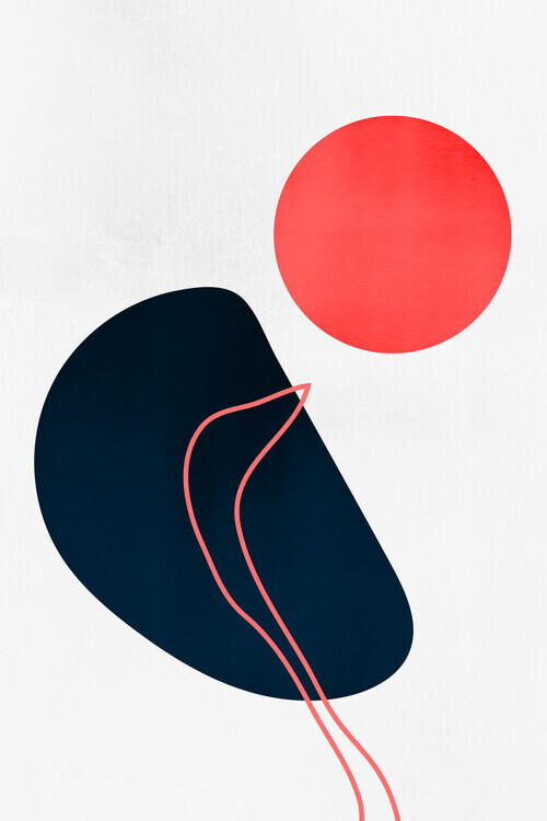 Kubistika Plakát, Obraz - Abstracta No7, Kubistika, 26.7 × 40 cm