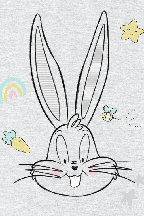 Europosters Plakát, Obraz - Cute Bugs Bunny, 26.7 × 40 cm