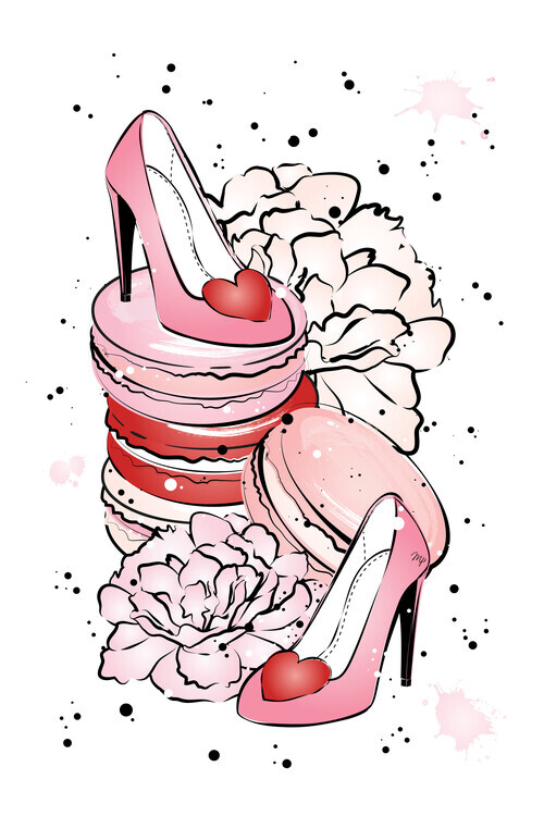 Martina Pavlova Plakát, Obraz - Love shoes, Martina Pavlova, 26.7 × 40 cm