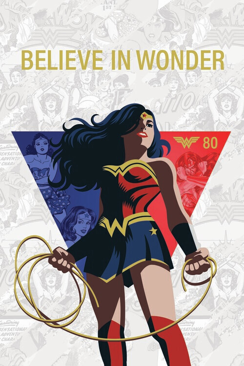 Europosters Plakát, Obraz - Wonder Woman - Believe in Wonder, 26.7 × 40 cm