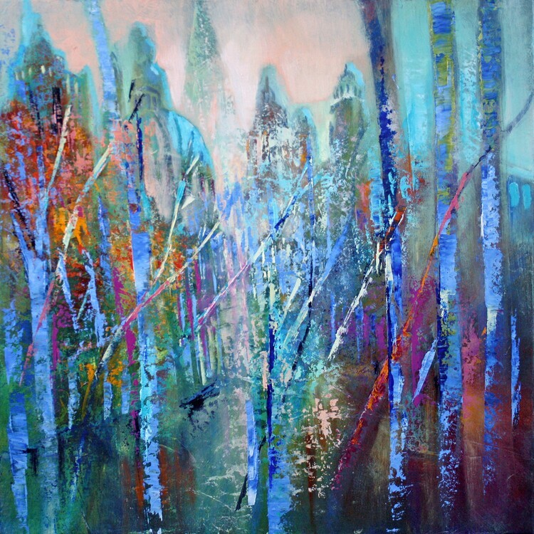 Annette Schmucker Plakát, Obraz - schlossallee, Annette Schmucker, 40 × 40 cm