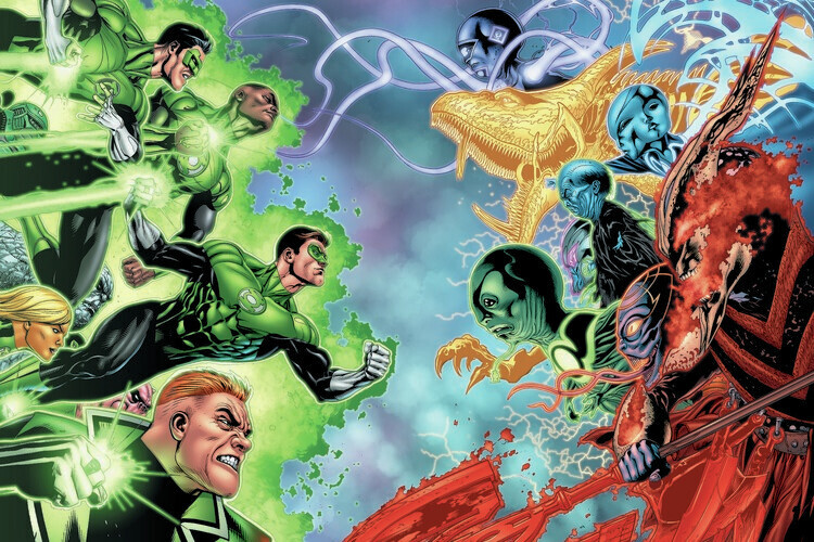 Europosters Plakát, Obraz - Green Lantern vs. Krona, 40 × 26.7 cm