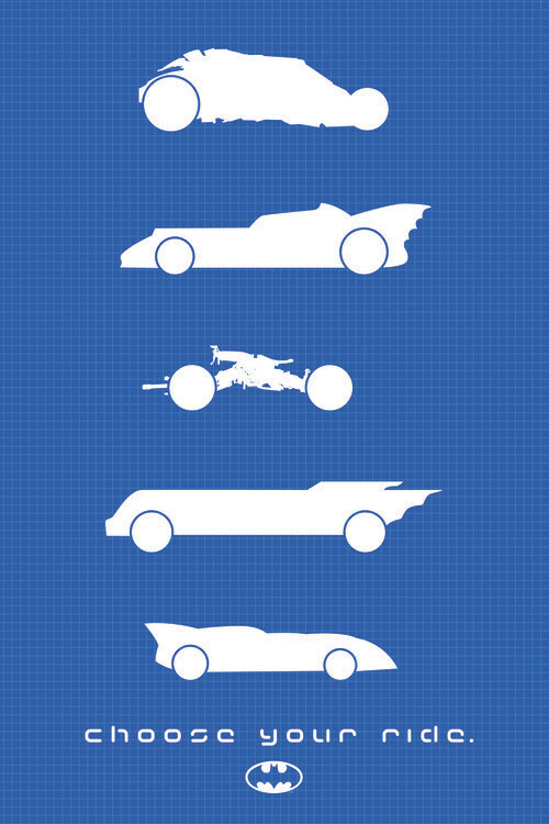 Europosters Plakát, Obraz - Batman collection - choose your ride, 26.7 × 40 cm