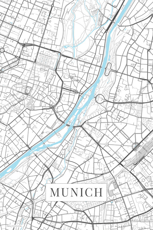 Europosters Plakát, Obraz - Munich white, 26.7 × 40 cm