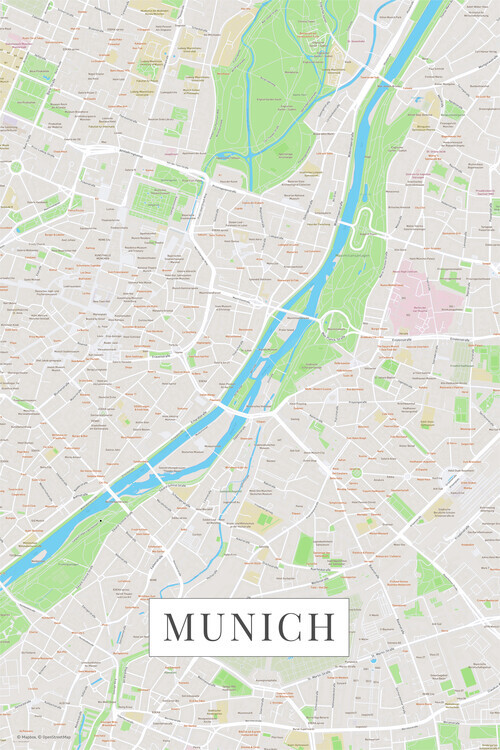 Europosters Plakát, Obraz - Munich color, 26.7 × 40 cm