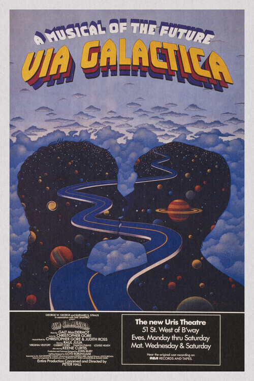 Europosters Plakát, Obraz - Via Galactica - A Musical of the Future 1972, 26.7 × 40 cm