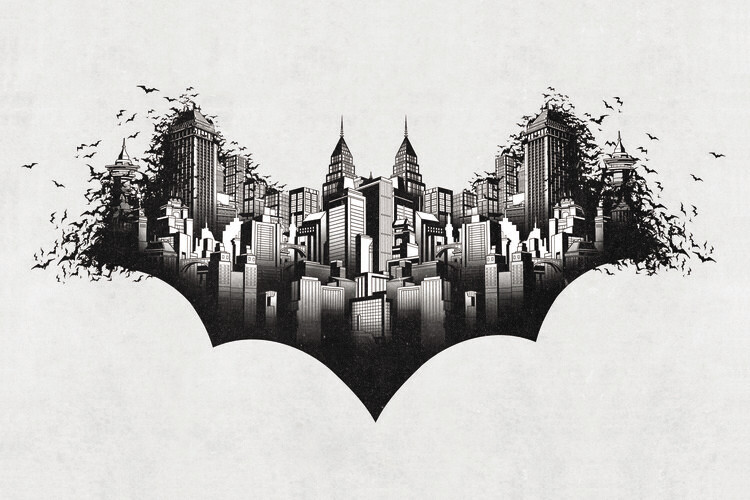 Europosters Plakát, Obraz - Batman - Gotham, 40 × 26.7 cm