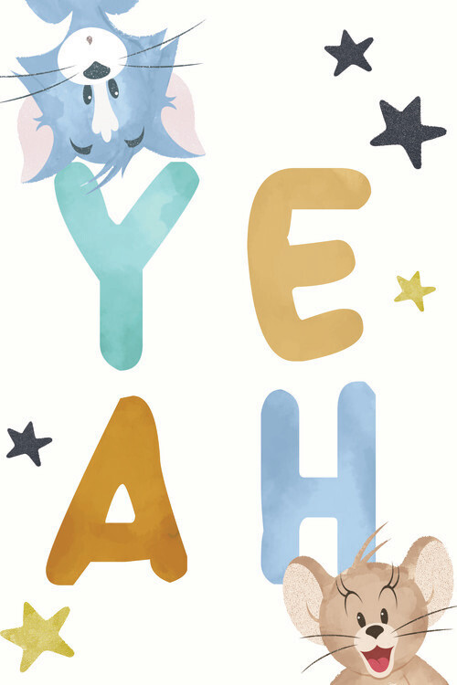 Europosters Plakát, Obraz - Tom a Jerry - Yeah, 26.7 × 40 cm