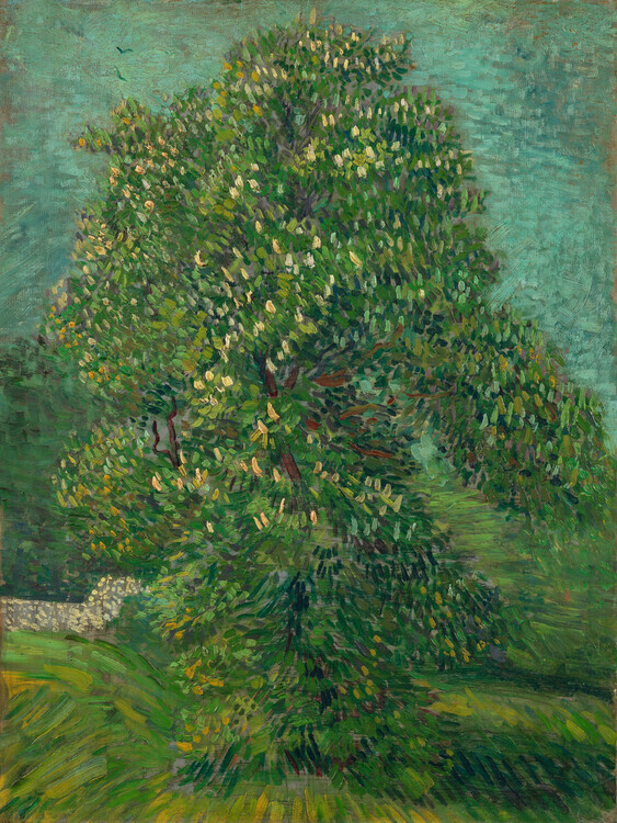 Vincent van Gogh Plakát, Obraz - Horse Chestnut Tree in Bloom, Vincent van Gogh, 30 × 40 cm