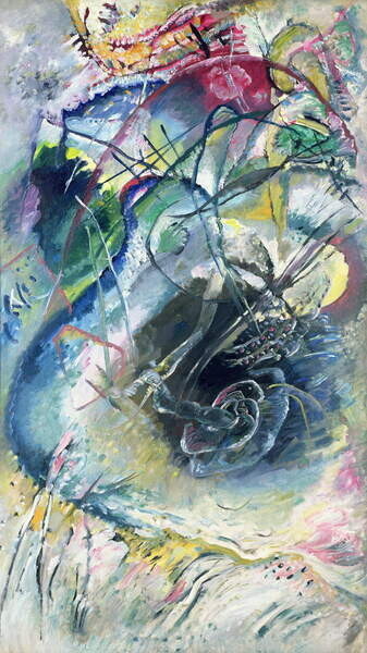 Kandinsky, Wassily Plakát, Obraz - Improvisation, 1914, Kandinsky, Wassily, 22.2 × 40 cm