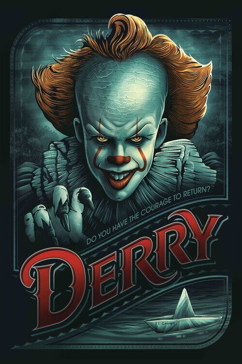 Europosters Plakát, Obraz - IT - Return to Derry, 26.7 × 40 cm