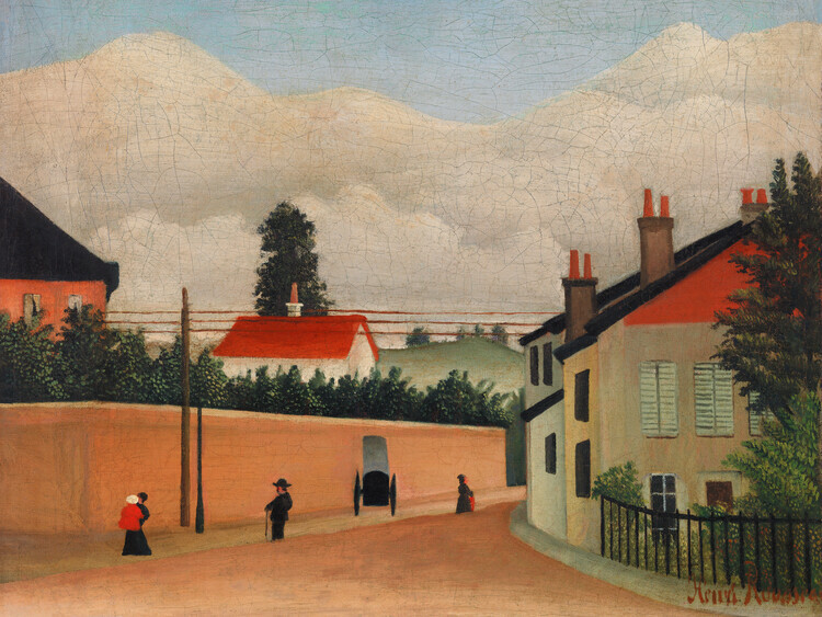 Henri Rousseau Plakát, Obraz - The Outskirts of Paris, Henri Rousseau, 40 × 30 cm