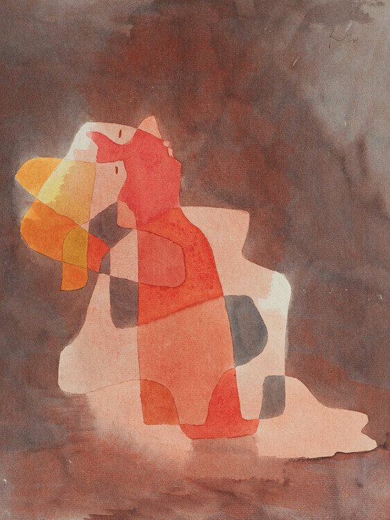 Paul Klee Plakát, Obraz - Reclining Woman, Paul Klee, 30 × 40 cm