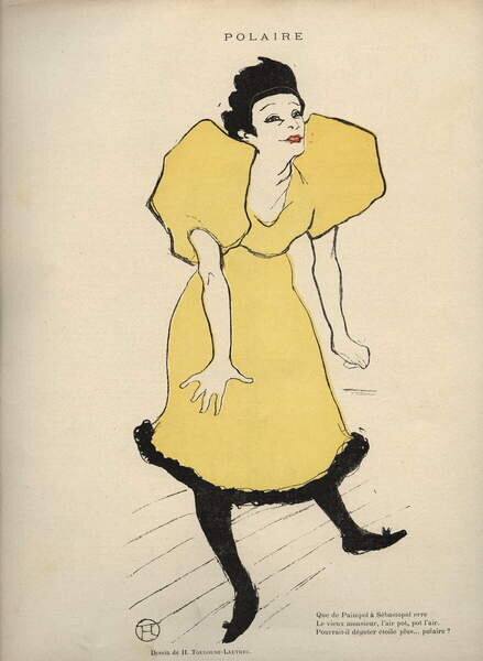 Toulouse-Lautrec, Henri de Plakát, Obraz - Polar in Le Rire - Journal humoristique, Toulouse-Lautrec, Henri de, 30 × 40 cm