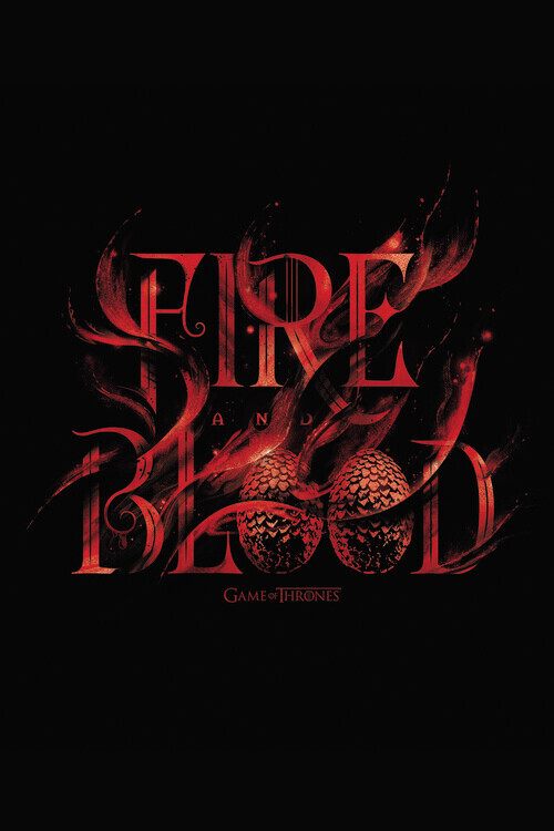 Europosters Plakát, Obraz - Game of Thrones - Fire and Blood, 26.7 × 40 cm