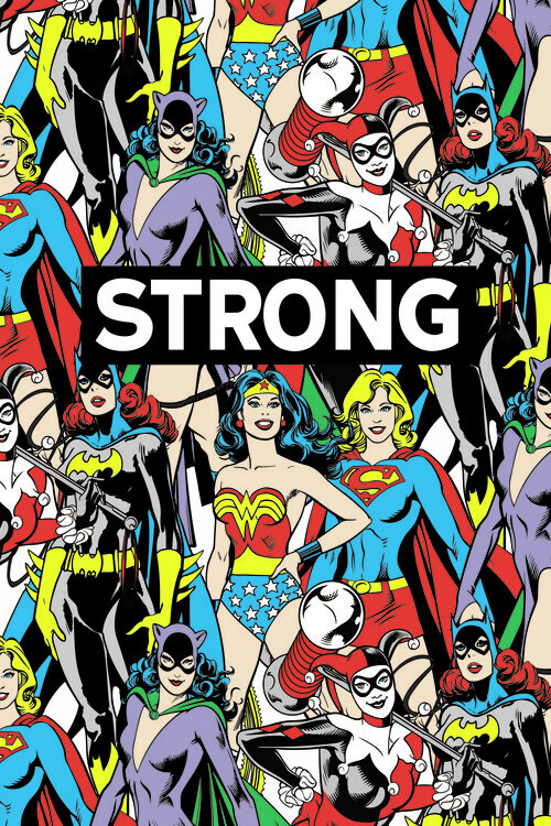 Europosters Plakát, Obraz - DC Comics - Women are strong, 26.7 × 40 cm