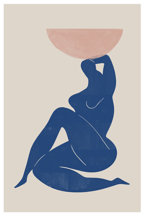THE MIUUS STUDIO Plakát, Obraz - Vase and Woman, THE MIUUS STUDIO, 26.7 × 40 cm