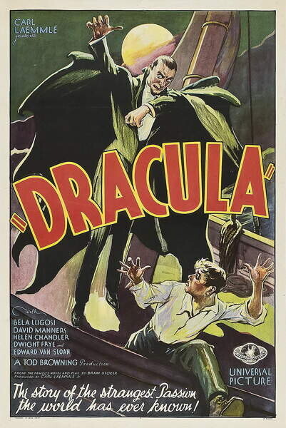 Anonymous Plakát, Obraz - Dracula, 1931, Anonymous, 26.7 × 40 cm