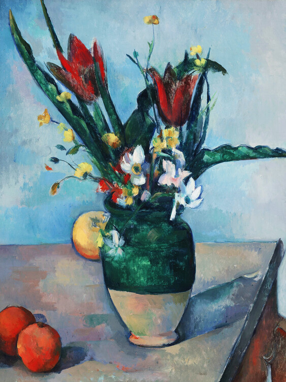 Paul Cézanne Plakát, Obraz - The Vase of Tulips, Paul Cézanne, 30 × 40 cm