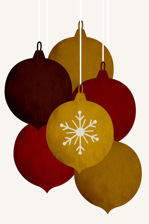Kubistika Plakát, Obraz - Jingle Bells (No. 3), Kubistika, 26.7 × 40 cm