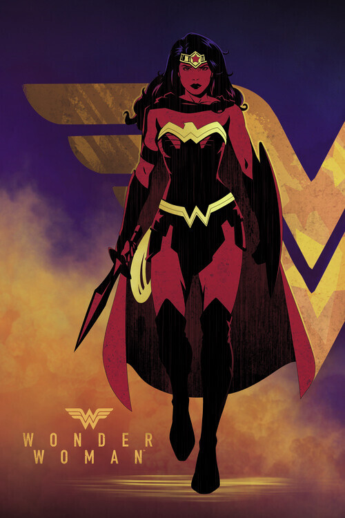 Europosters Plakát, Obraz - Wonder Woman - Amazon warrior, 26.7 × 40 cm