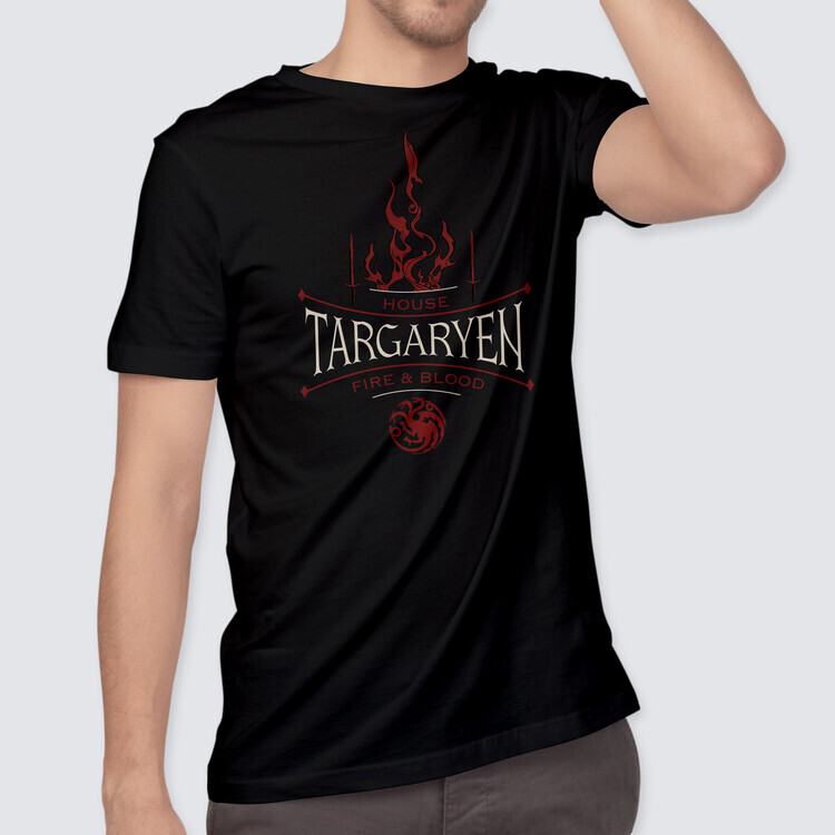 Europosters Tričko Hra o Trůny - House Targaryen, XL