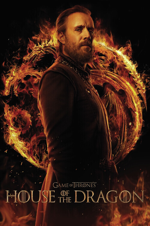 Europosters Plakát, Obraz - House of Dragon - Otto Hightower, 26.7 × 40 cm