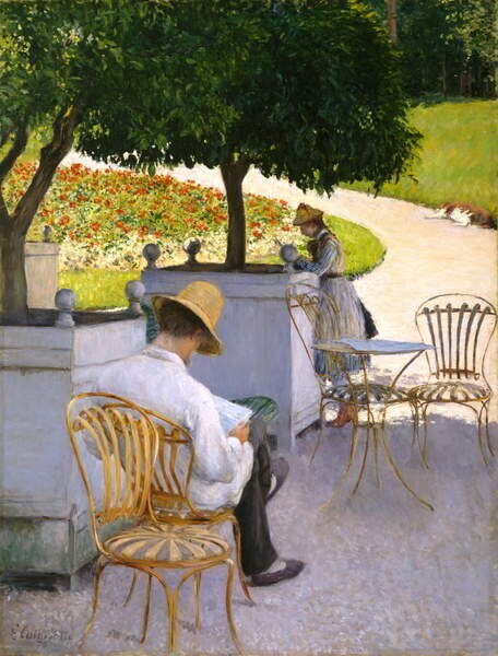 Caillebotte, Gustave Plakát, Obraz - The Artist's Brother in His Garden, 1878, Caillebotte, Gustave, 30 × 40 cm