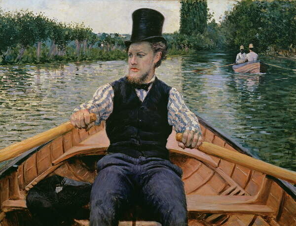 Caillebotte, Gustave Plakát, Obraz - Rower in a Top Hat, c.1877-78, Caillebotte, Gustave, 40 × 30 cm