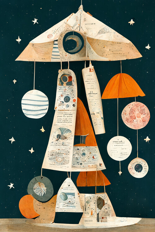 Treechild Plakát, Obraz - Ufo Mobile, Treechild, 26.7 × 40 cm
