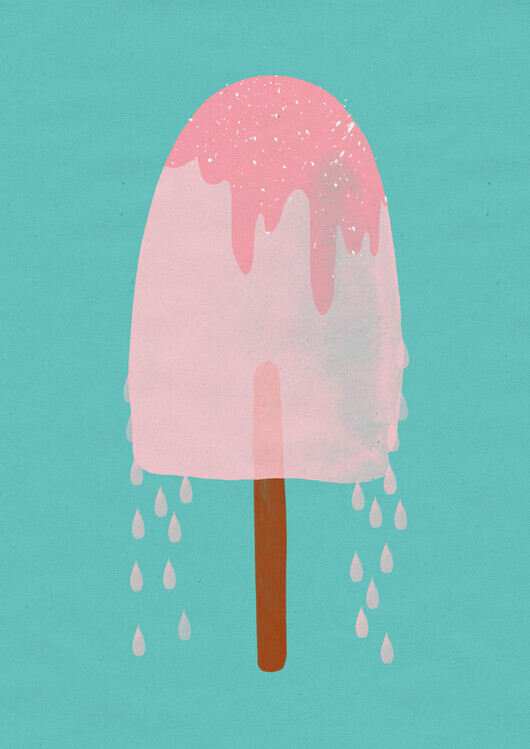Treechild Plakát, Obraz - Yummy Ice Cream, Treechild, 30 × 40 cm