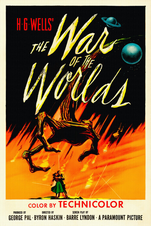 Europosters Plakát, Obraz - The War of the Worlds, H.G. Wells, 26.7 × 40 cm