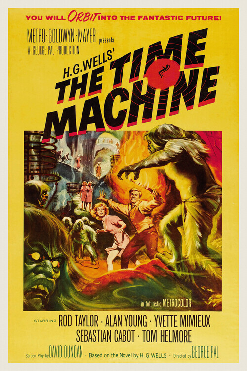 Europosters Plakát, Obraz - Time Machine, H.G. Wells, 26.7 × 40 cm