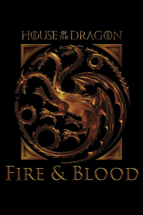 Europosters Plakát, Obraz - House of the Dragon - House of Targaryen, 26.7 × 40 cm