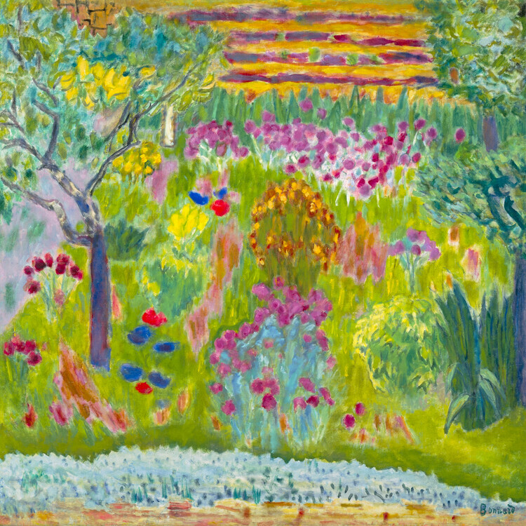Pierrre Bonnard Plakát, Obraz - The Garden, Pierrre Bonnard, 40 × 40 cm