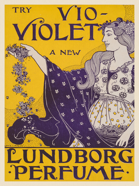 Lous Rhead Plakát, Obraz - A New Lundborg Perfume, Lous Rhead, 30 × 40 cm