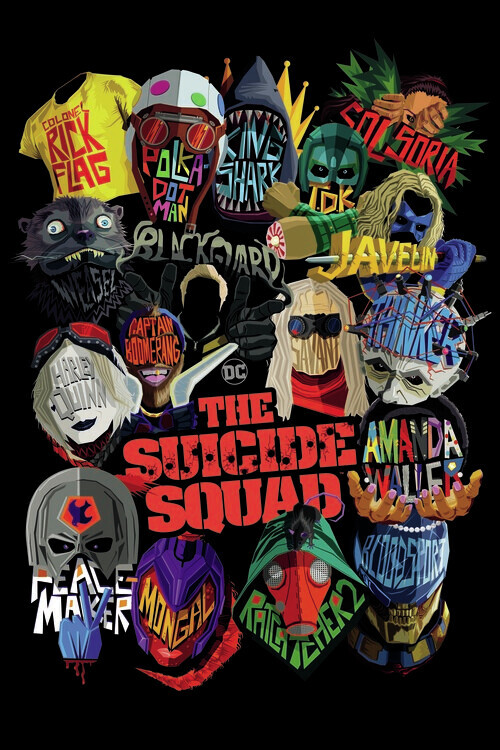 Europosters Plakát, Obraz - Suicide Squad - Icons, 26.7 × 40 cm