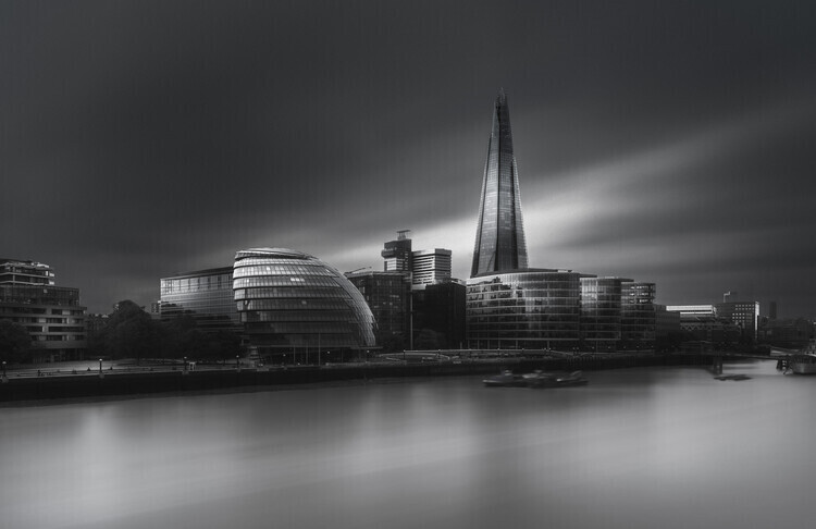 Ahmed Thabet Plakát, Obraz - London city hall, Ahmed Thabet, 40 × 26.7 cm