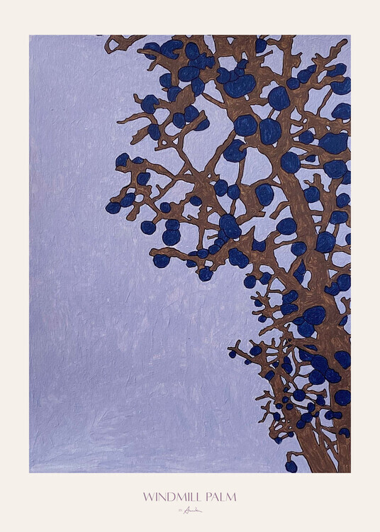 Annika John Plakát, Obraz - Windmill Palm, Annika John, 30 × 40 cm