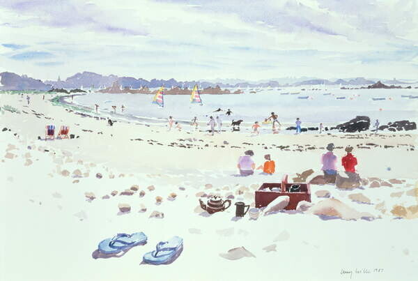 Lucy Willis Plakát, Obraz - Cobo Bay, Guernsey, 1987, Lucy Willis, 40 × 26.7 cm