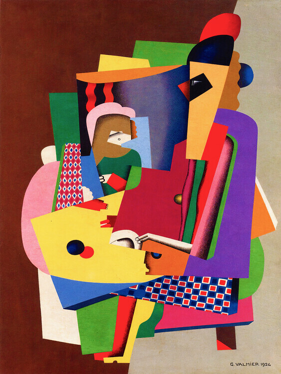 Georges Valmier Plakát, Obraz - The Piano Lesson, Georges Valmier, 30 × 40 cm