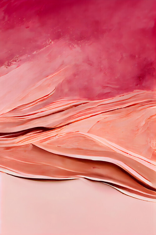 Treechild Plakát, Obraz - Abstract Thick Pink Color, Treechild, 26.7 × 40 cm