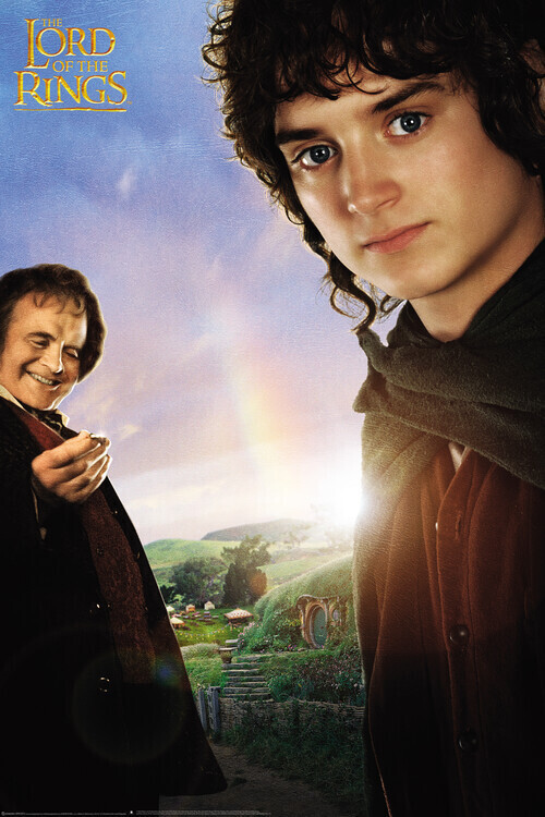 Europosters Plakát, Obraz - Lord of the Rings - Frodo & Bilbo, 26.7 × 40 cm