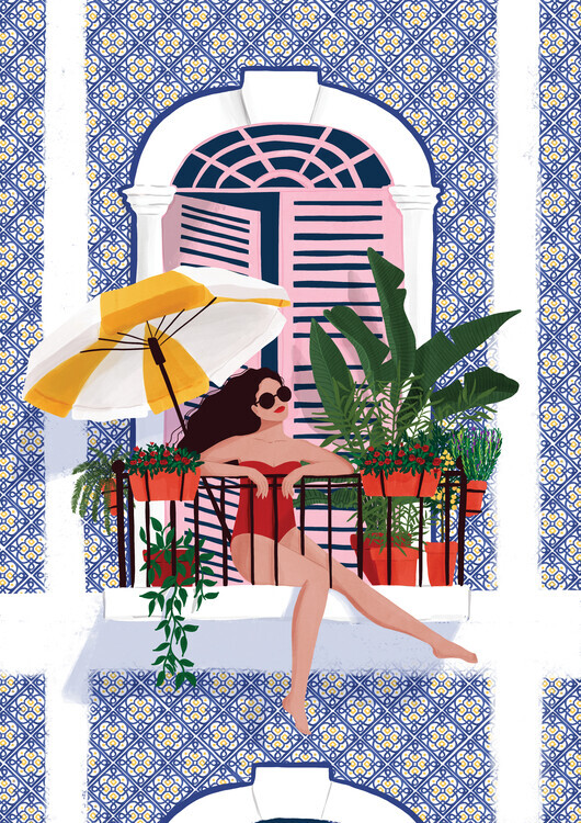 Maja Tomljanovic Plakát, Obraz - Catching the Sun, Maja Tomljanovic, 30 × 40 cm