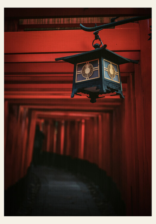 Fadil Roze Plakát, Obraz - Golden Lantern, Fadil Roze, 26.7 × 40 cm