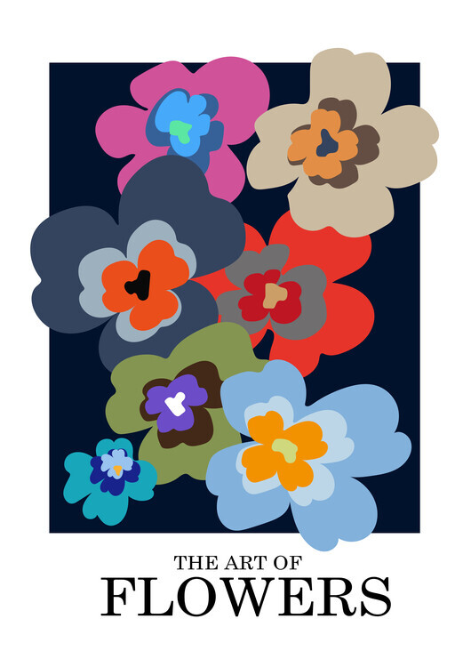 Frances Collett Plakát, Obraz - The Art Of Flowers Blue, Frances Collett, 30 × 40 cm
