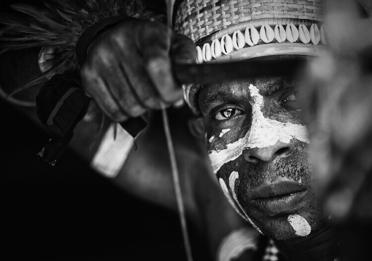 Girdan Nasution Plakát, Obraz - asmat warrior, Girdan Nasution, 40 × 26.7 cm