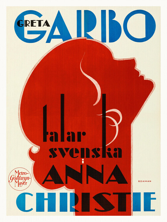 Europosters Plakát, Obraz - Anna Christie, Ft. Greta Garbo, 30 × 40 cm