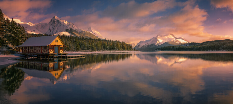 David Martin Castan Plakát, Obraz - Maligne Lake, Canada, David Martin Castan, 50 × 22.4 cm
